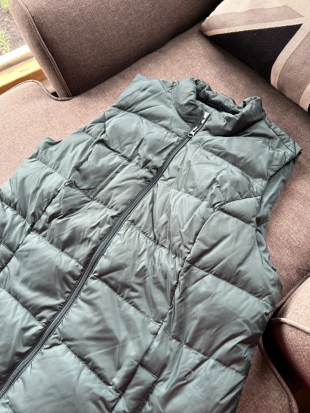 J Jill Green Down puffer Vest (M)